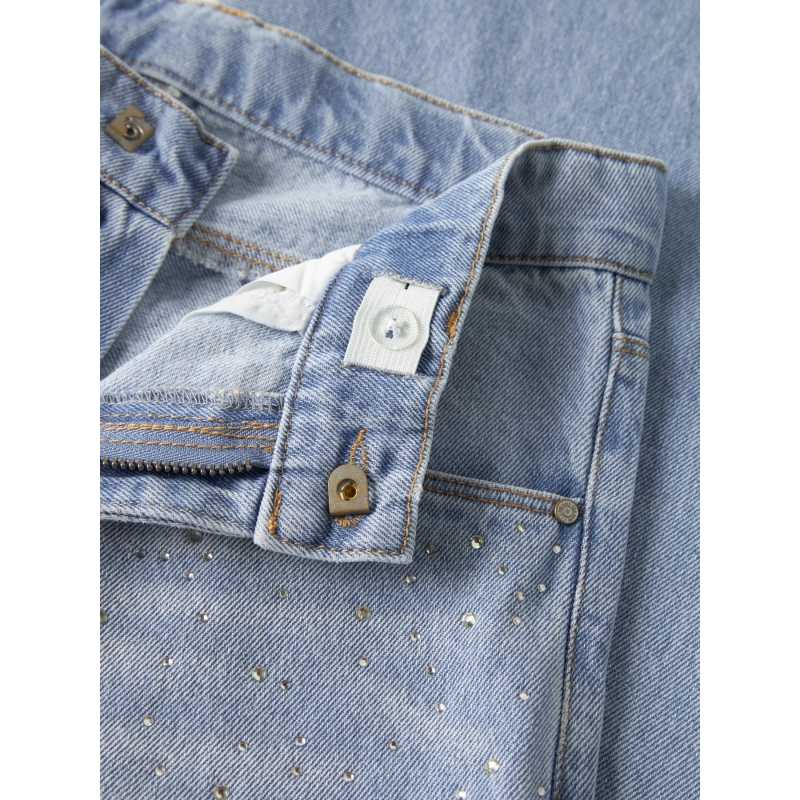 name it NKFBELLA WIDE RHINE JEANS 6608-IM lange broeken Blue