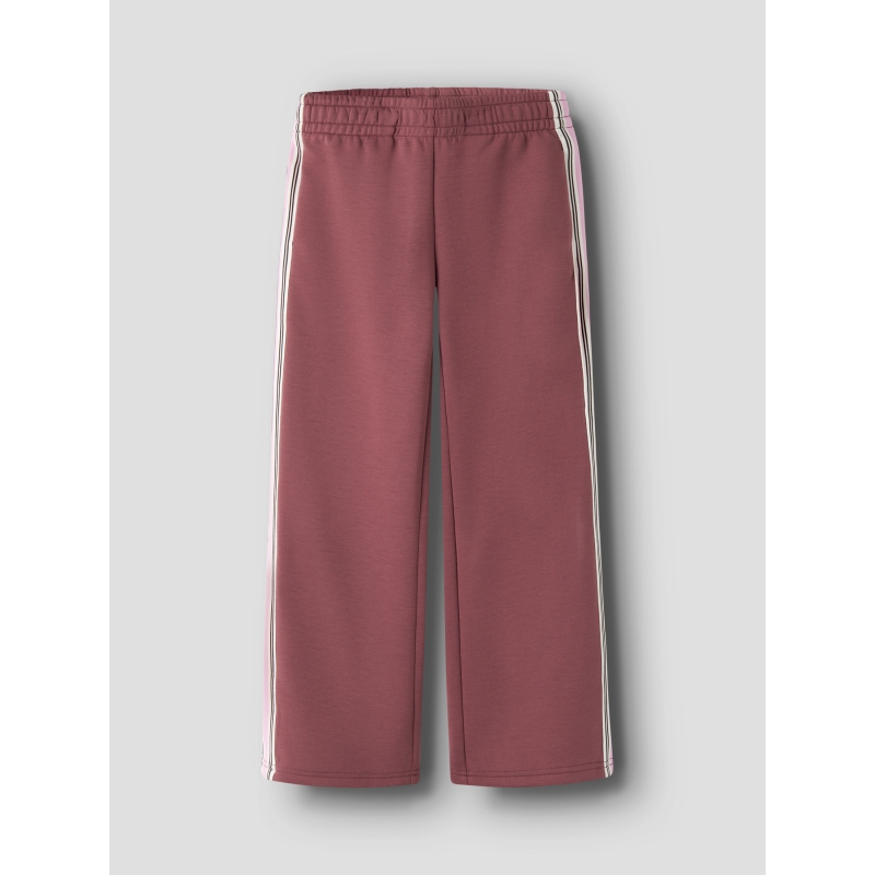 name it NKFNAKUK WIDE SWEAT PANT UNB lange broeken oud rose