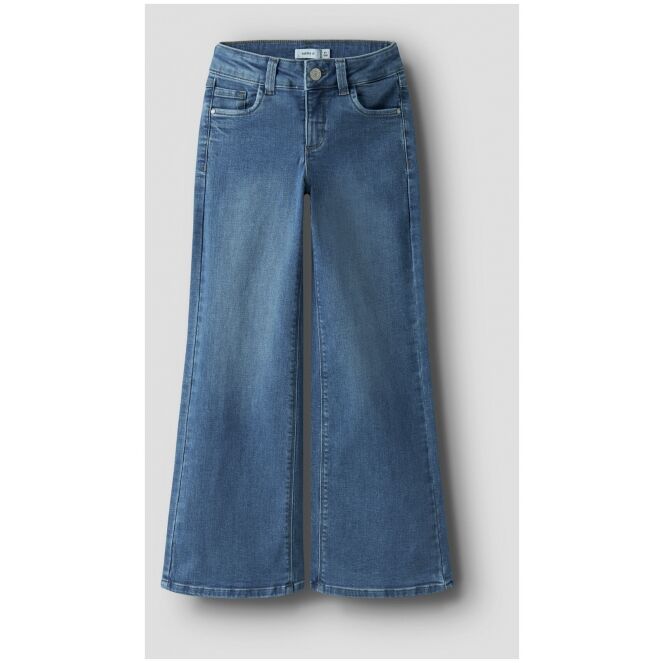 name it name it NKFPOLLY X-WIDE JEANS 3057-FR NOOS Blauw Medium Blue Denim name it NKFPOLLY X-WIDE JEANS 3057-FR NOOS Meisjes lange broek Blauw bestel je online bij www.bertusmode.nl/