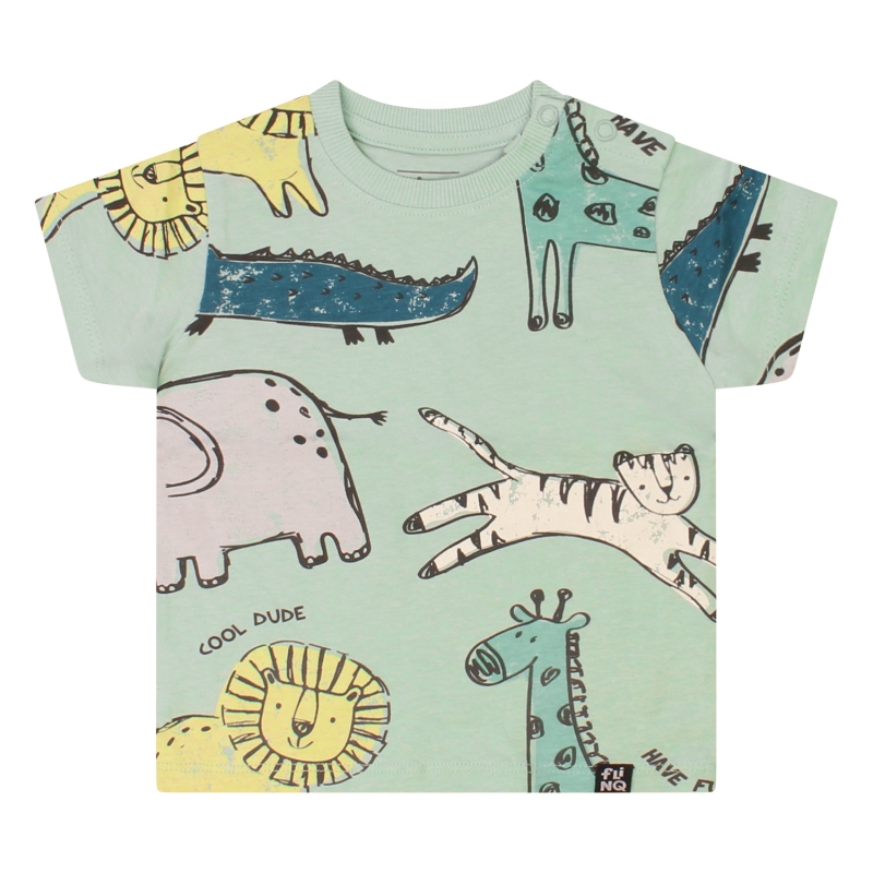 flinq Klay Z10413 t-shirts korte mouw Groen licht