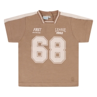 flinq 3211604 Z10283 t-shirts korte mouw Taupe