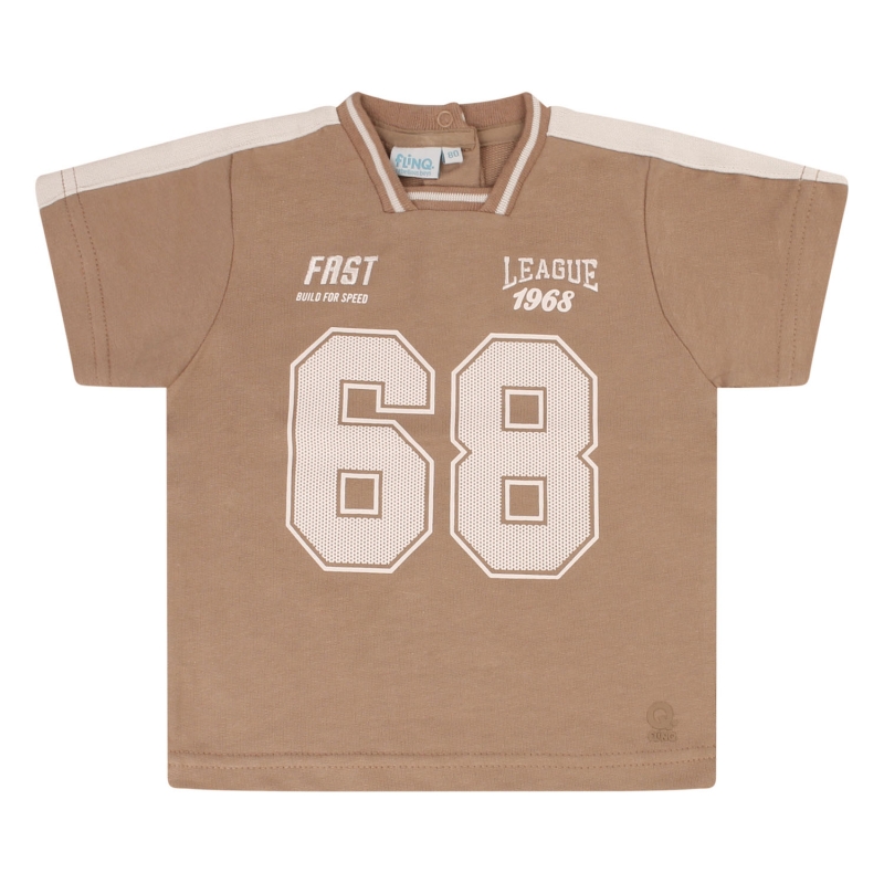 flinq 3211604 Z10283 t-shirts korte mouw Taupe