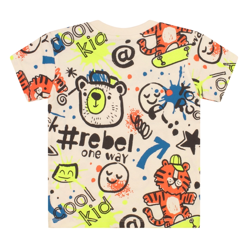 flinq 3211605 Z10285 t-shirts korte mouw Ecru