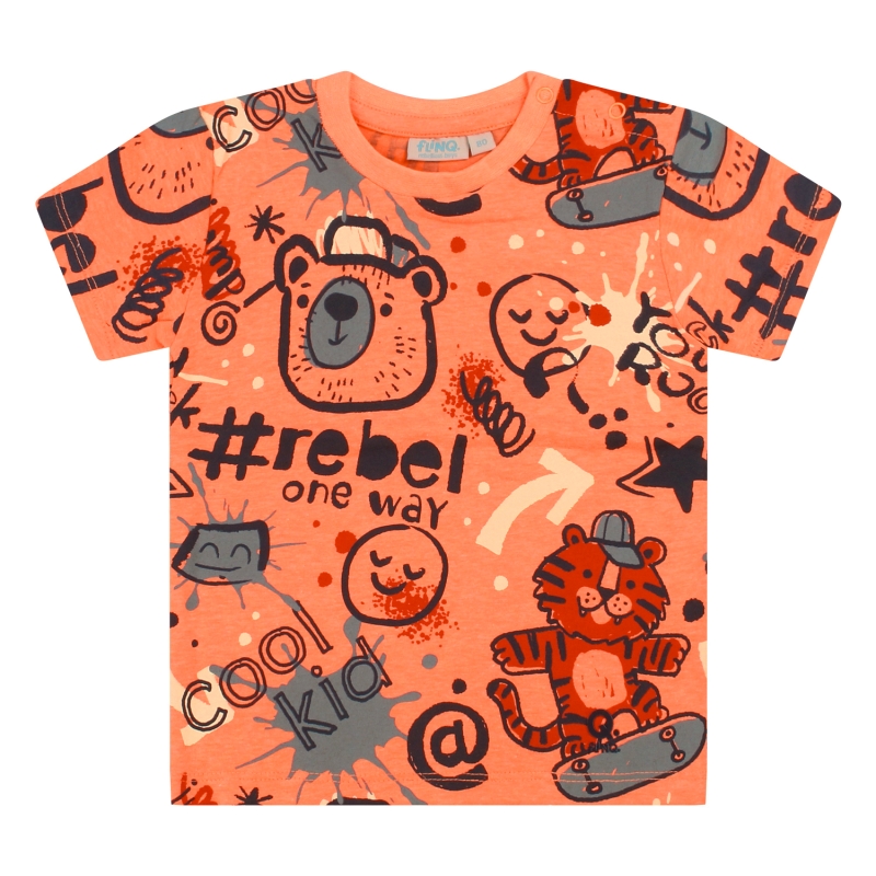 flinq 3211605 Z10285 t-shirts korte mouw Oranje