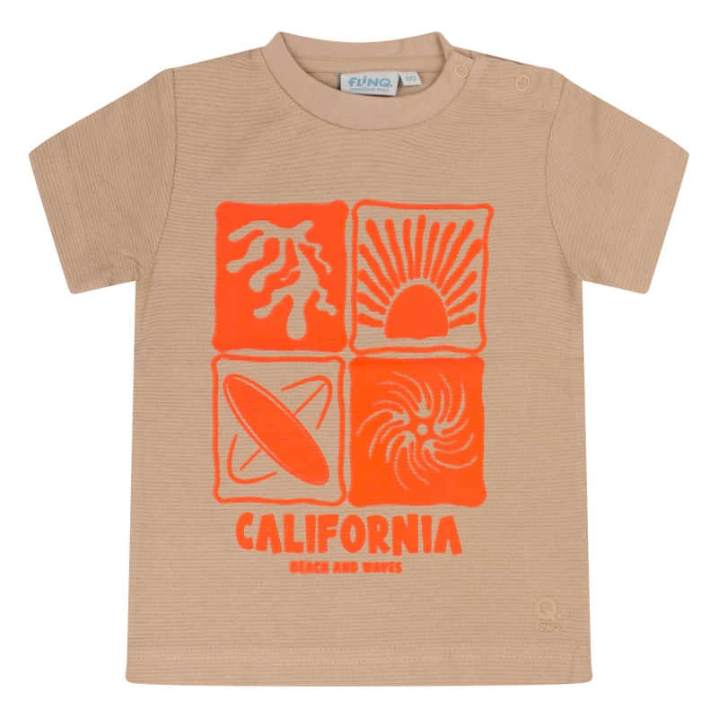 flinq 3211606 Z10290 t-shirts korte mouw Zand