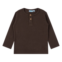 flinq 3111601 W10292 t-shirts lange mouw Bruin donker