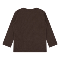 flinq 3111601 W10292 t-shirts lange mouw Bruin donker