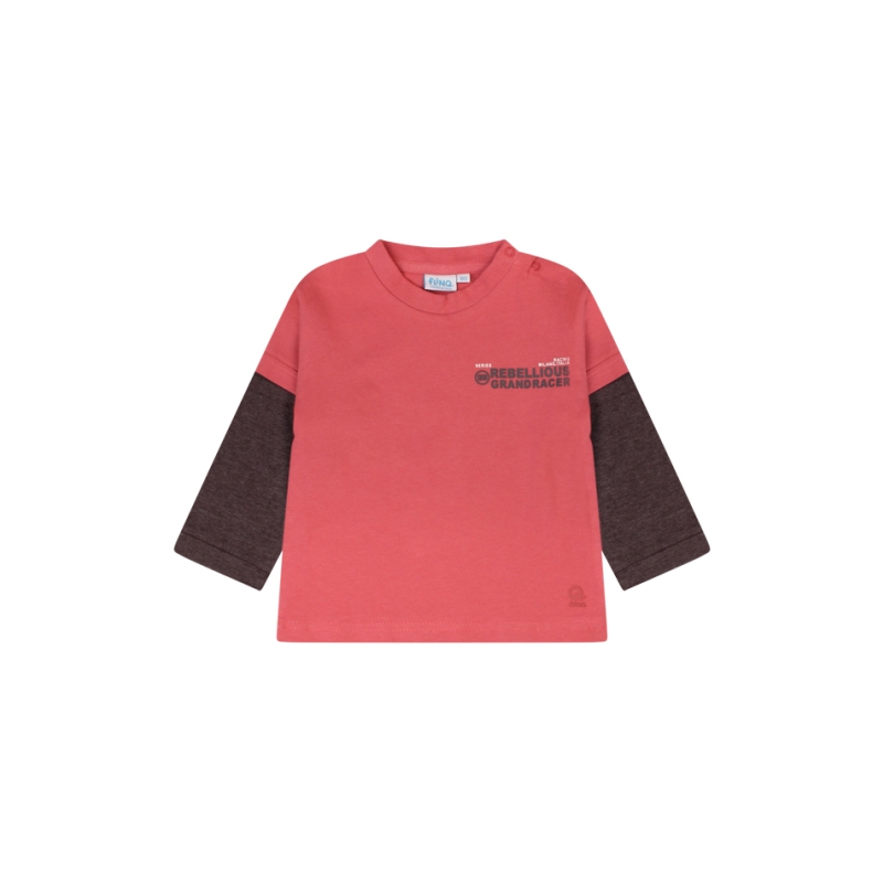 flinq 3111602 W10299 t-shirts lange mouw Rood licht