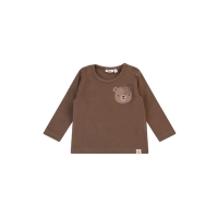 flinq newborn Tommie W10351 t-shirts lange mouw Taupe