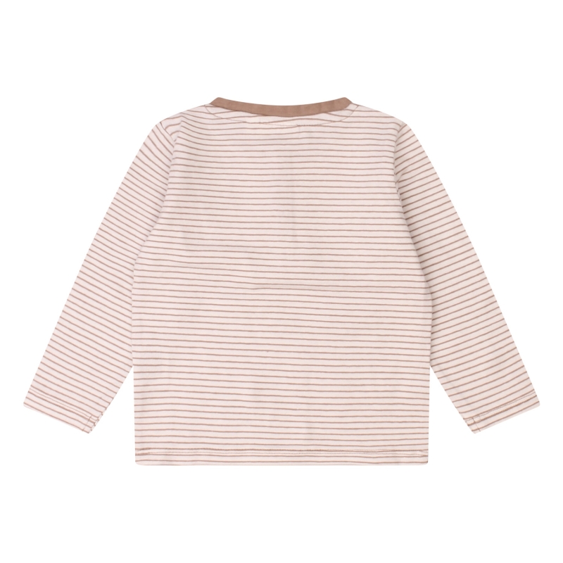 flinq newborn Stripey Z10414 t-shirts lange mouw Taupe