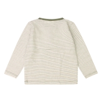 flinq newborn Stripey Z10414 t-shirts lange mouw Groen mos