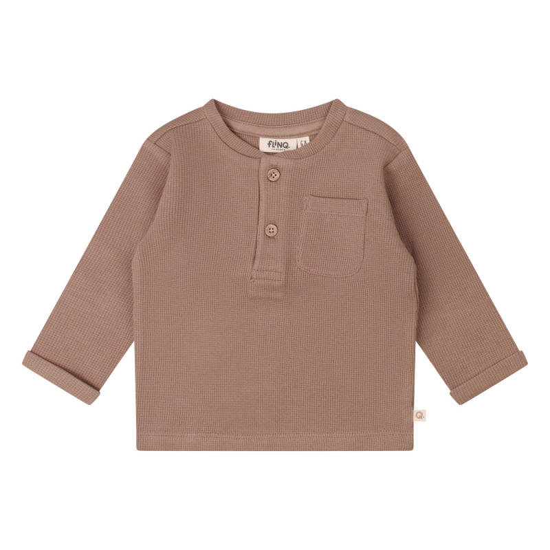 flinq newborn 3212600 Z10129 t-shirts lange mouw Taupe