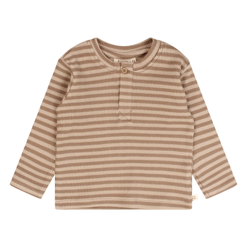 flinq newborn 3212601 Z10132 t-shirts lange mouw Taupe