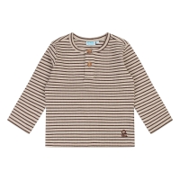 flinq 3311600 W20353 t-shirts lange mouw Bruin donker