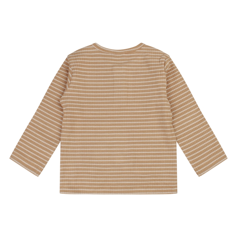 flinq 3311600 W20353 t-shirts lange mouw Camel