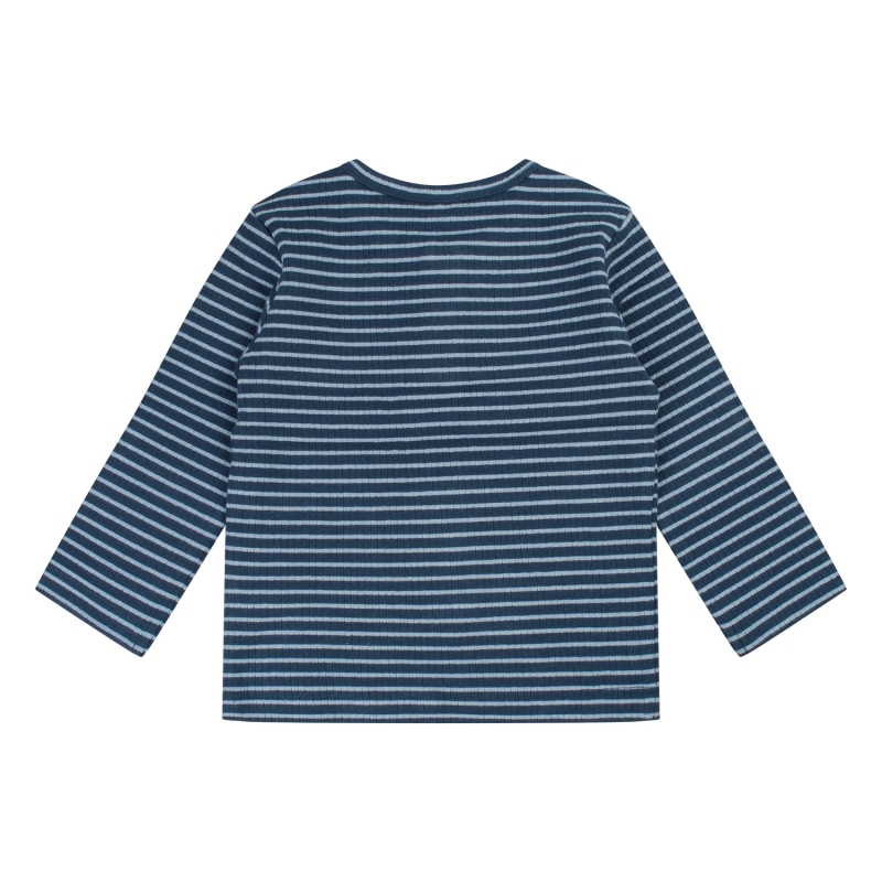 flinq 3311600 W20353 t-shirts lange mouw Petrol