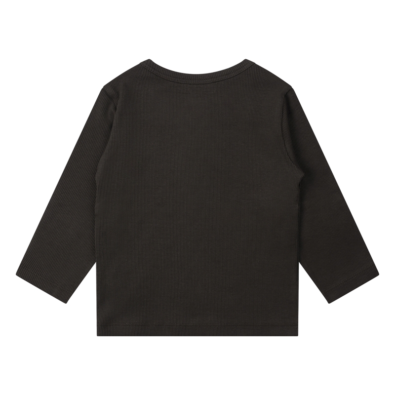 flinq 3311601 W20356 t-shirts lange mouw Bruin donker