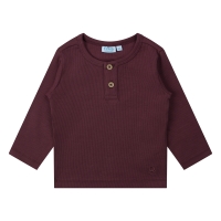 flinq 3311601 W20356 t-shirts lange mouw Wijnrood