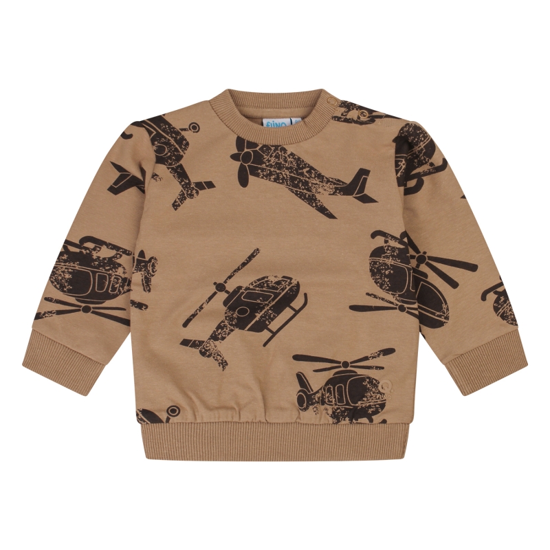 flinq 3311602 W20363 t-shirts lange mouw Camel
