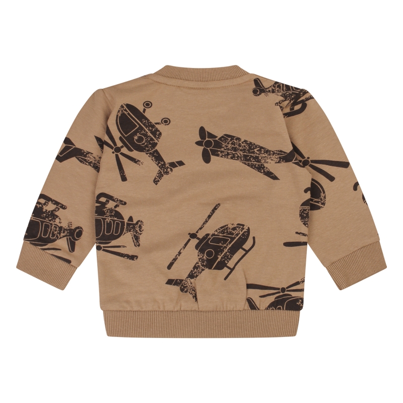 flinq 3311602 W20363 t-shirts lange mouw Camel
