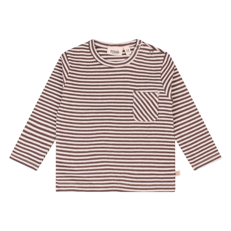 flinq newborn 3312600 W20311 t-shirts lange mouw Bruin