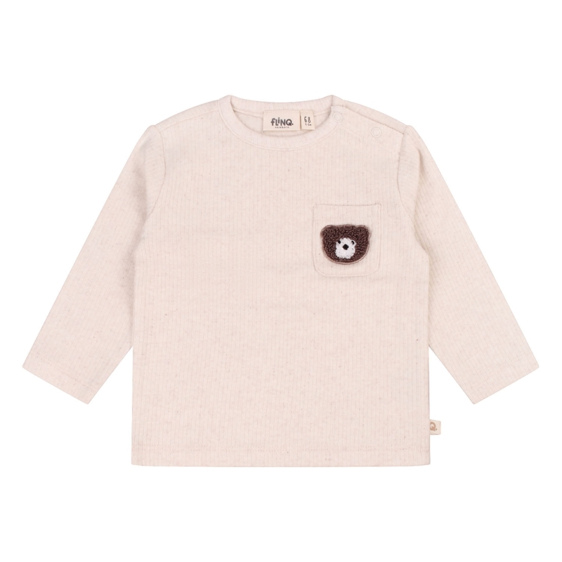 flinq newborn 3312601 W20312 t-shirts lange mouw Ecru melee