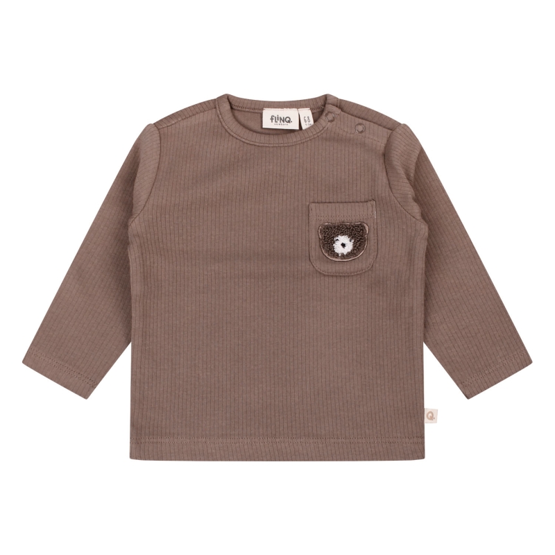 flinq newborn 3312601 W20312 t-shirts lange mouw Taupe