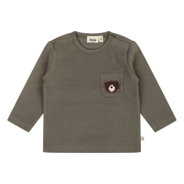 flinq newborn 3312601 W20312 baby jongens T-shirt lm Groen mos