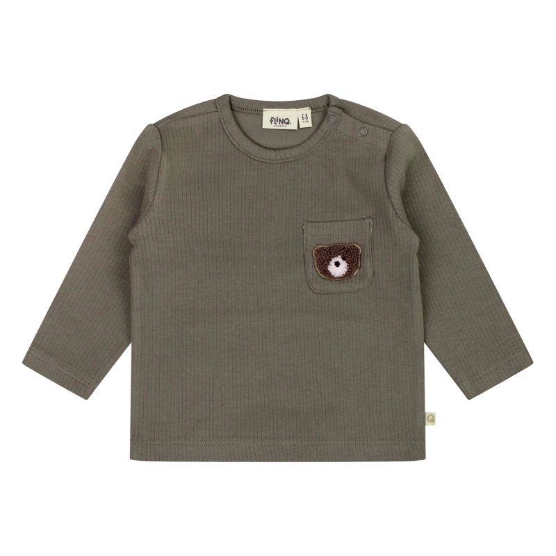 flinq newborn 3312601 W20312 t-shirts lange mouw Groen mos