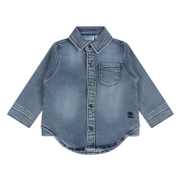 flinq 3311501 W20351 overhemd lm Denim licht gebleekt