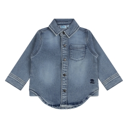 flinq 3311501 W20351 baby jongens overhemd lm Denim licht gebleekt