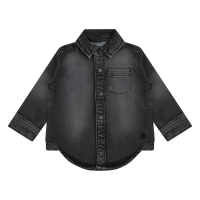 flinq 3311501 W20351 overhemd lm Denim black