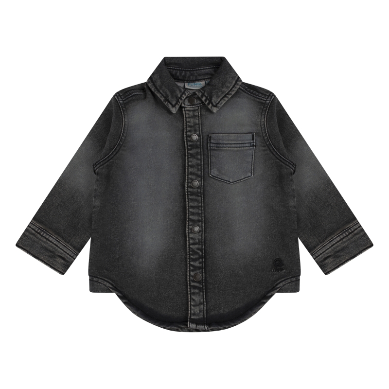 flinq 3311501 W20351 overhemd lm Denim black