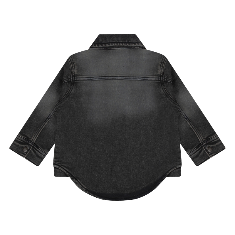 flinq 3311501 W20351 overhemd lm Denim black
