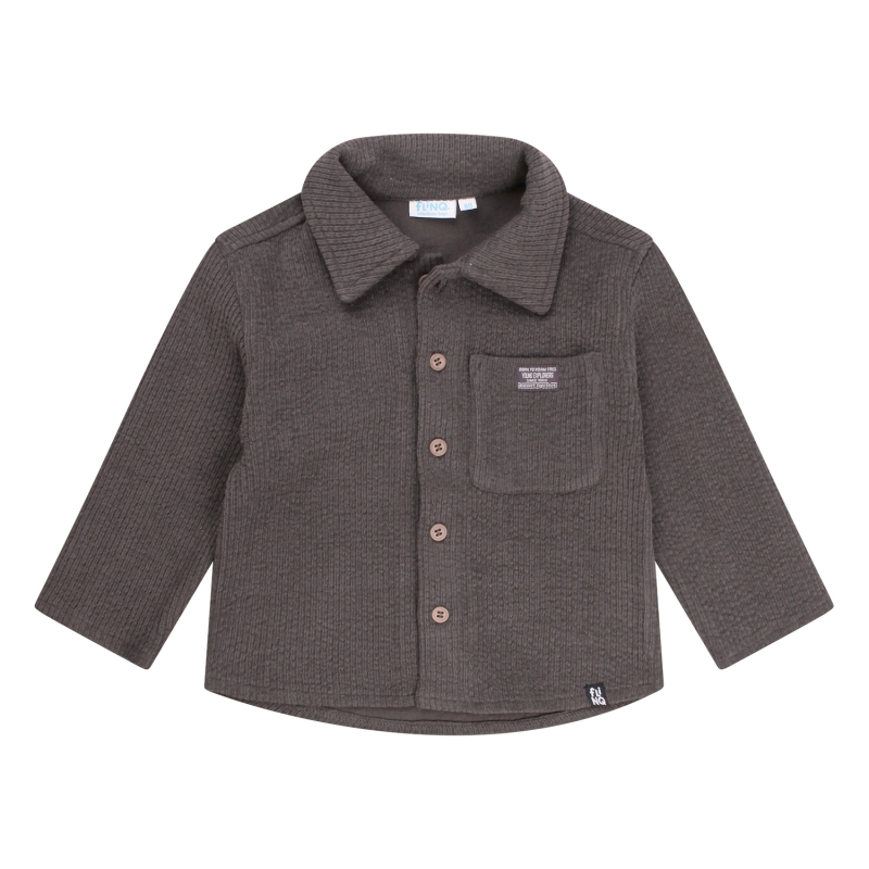 flinq Jenson W20388 overhemd lm Taupe