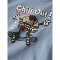 name it NMMKORE LS NREG SWEAT UNB BOX sweaters Blue