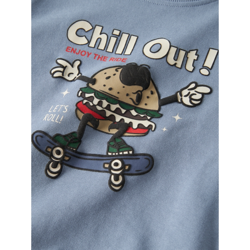 name it NMMKORE LS NREG SWEAT UNB BOX sweaters Blue