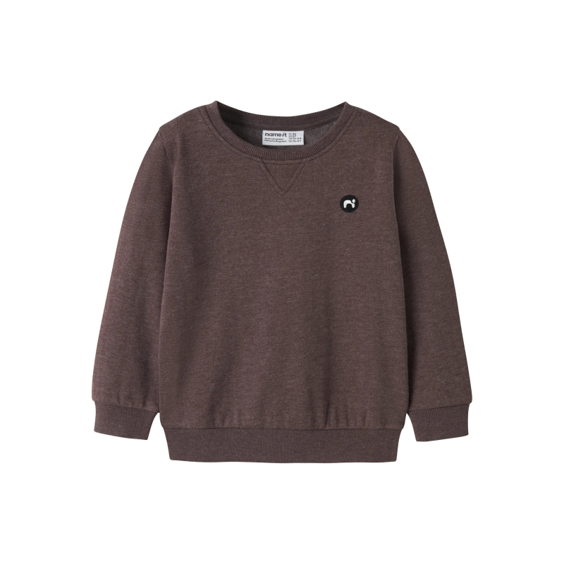 name it NMMVIMO LS SWEAT BRU NOOS sweaters Brown