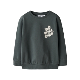 name it NMMBENJA LS NREG SWEAT UNB baby jongens Baby jongens sweater Grey