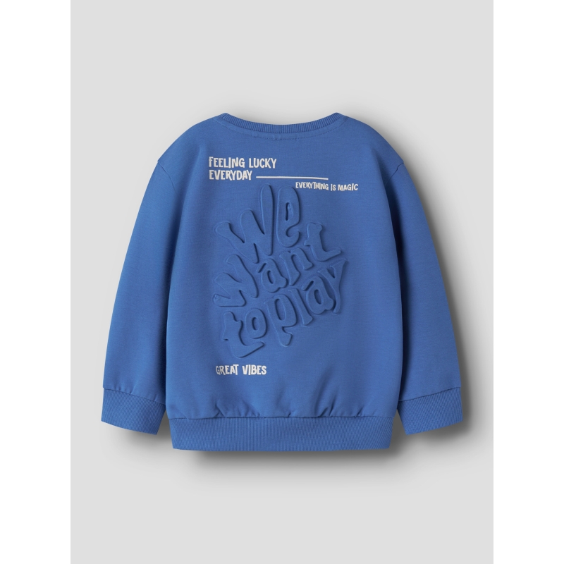 name it NMMBENJA LS NREG SWEAT UNB sweaters Blue
