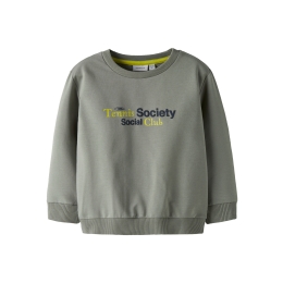 name it NMMTATUM LS NREG SWEAT BRU BOX baby jongens Baby jongens sweater Grey