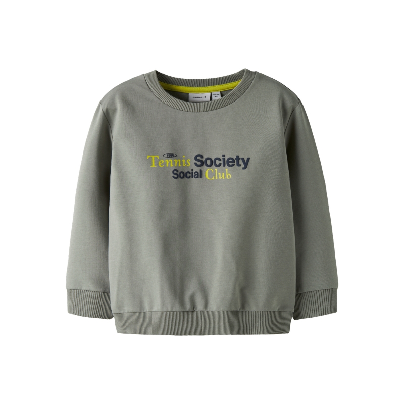 name it NMMTATUM LS NREG SWEAT BRU BOX sweaters Grey