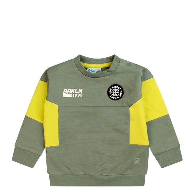 flinq flinq 3111405 W10308 Groen 52.MOSS.W25 flinq 3111405 W10308 Baby jongens sweater Groen bestel je online bij www.bertusmode.nl/