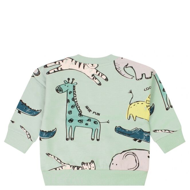 flinq flinq Karel Z10412 Groen harbor gray flinq Karel Z10412 Baby jongens sweater Groen bestel je online bij www.bertusmode.nl/