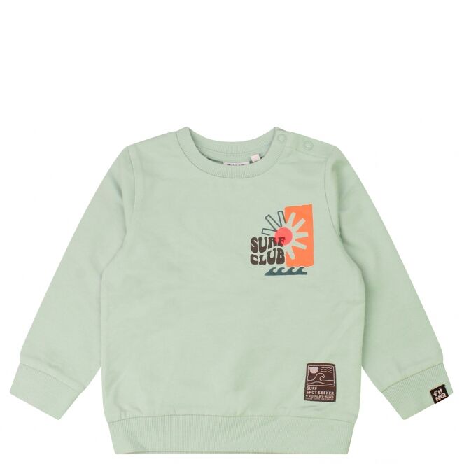 flinq flinq Kean Z10406 Groen harbor gray flinq Kean Z10406 Baby jongens sweater Groen bestel je online bij www.bertusmode.nl/