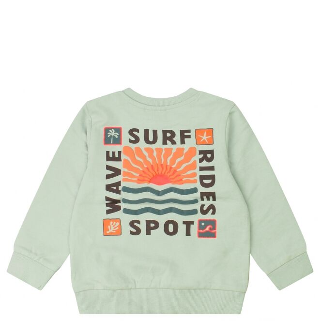 flinq flinq Kean Z10406 Groen harbor gray flinq Kean Z10406 Baby jongens sweater Groen bestel je online bij www.bertusmode.nl/