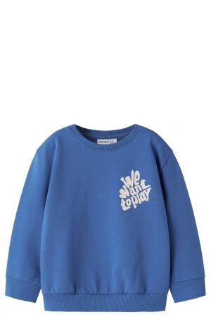 name it name it NMMBENJA LS NREG SWEAT UNB Blauw Delft