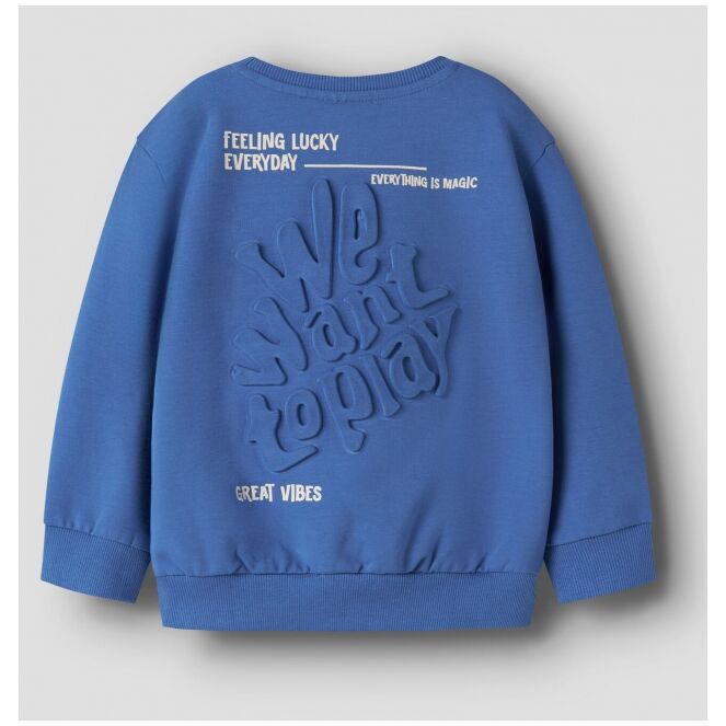 name it name it NMMBENJA LS NREG SWEAT UNB Blauw Delft name it NMMBENJA LS NREG SWEAT UNB Baby jongens sweater Blauw bestel je online bij www.bertusmode.nl/