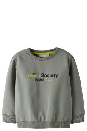 name it name it NMMTATUM LS NREG SWEAT BRU BOX Grijs Shadow