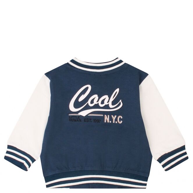 flinq newborn flinq newborn Celvyn Z10417 Blauw insignia blue flinq newborn Celvyn Z10417 Baby jongens vest Blauw bestel je online bij www.bertusmode.nl/